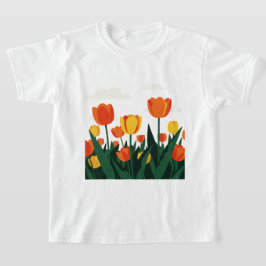 Camiseta Flores de tulipa