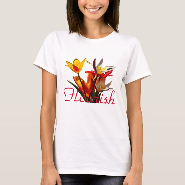 Camiseta Flores de Tulipa - Florescer (Frente)