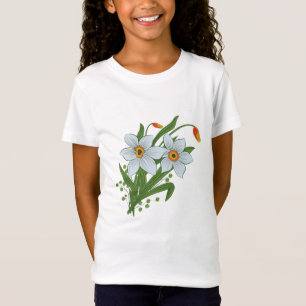 Camiseta Flores de Tulipas e Narcisos