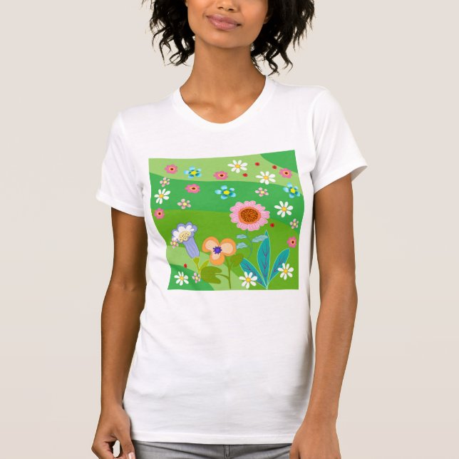 Camiseta Flores de verão (Frente)