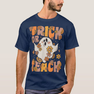 Camiseta Flores De Vintagem Do Fantasma De Tijolo Ou Ensino