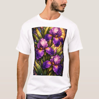 Camiseta Flores de vitral