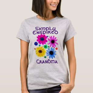 Camiseta Flores de vovó simplesmente inspiradas
