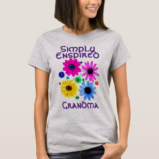 Camiseta Flores de vovó simplesmente inspiradas