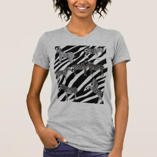 Camiseta Flores de Zebra Cuja