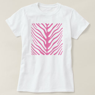 Camiseta Flores de Zebra Rosa