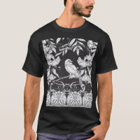Flores Decorativas Bird Nouveau Poster