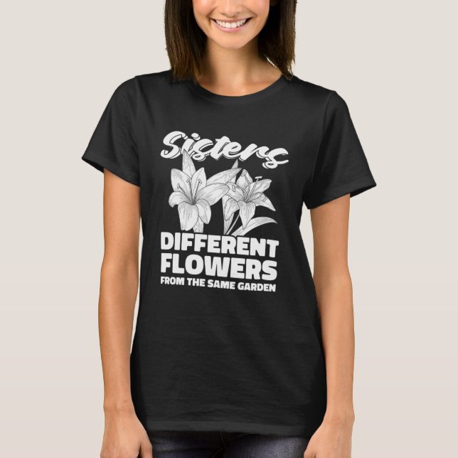 Camiseta Flores Diferentes Do Mesmo Jardim S Gardening (Frente)