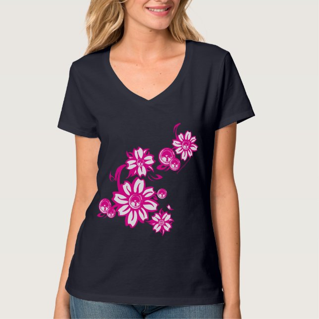 Camiseta Flores do auto-falante (Frente)