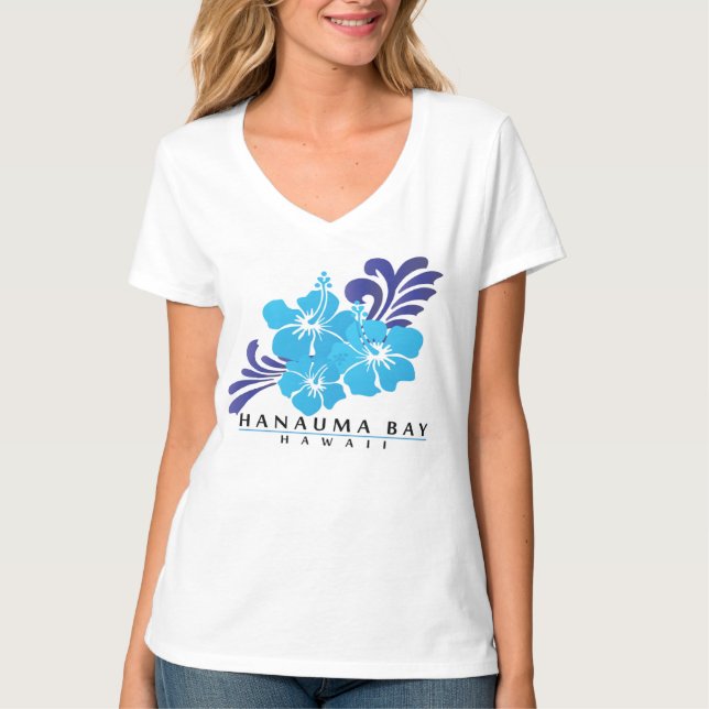 Camiseta Flores do hibiscus de Havaí (Frente)