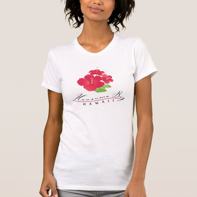 Camiseta Flores do hibiscus de Havaí (Frente)
