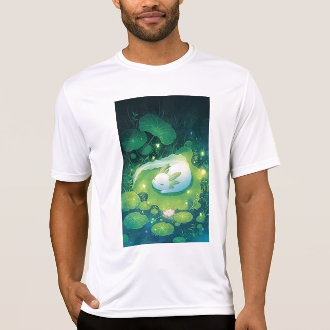 Camiseta Flores do Jardim de Axolote do Lago (Frente)