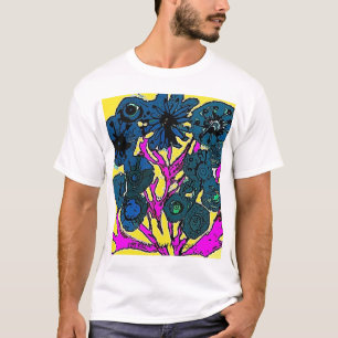 Camiseta Flores do pop art da modificação por Katie
