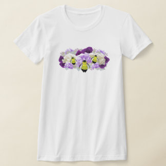 Camiseta Flores e Abelhas