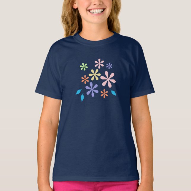 Camiseta Flores e Folhas (Frente)