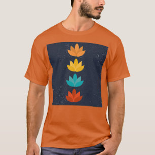 Camiseta Flores e ioga