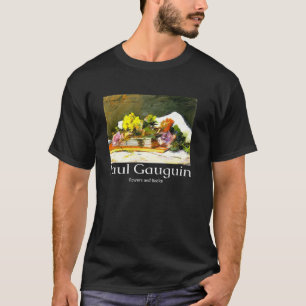 Camiseta Flores e Livros Paul Gauguin Arte Gráfico