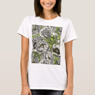 Camiseta Flores e mariposas
