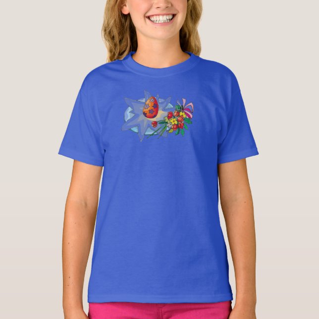 Camiseta Flores e Ovos - (Frente)