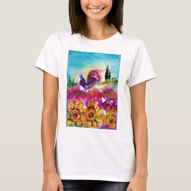 CAMISETA FLORES E ROSTAS NEGROS (Frente)