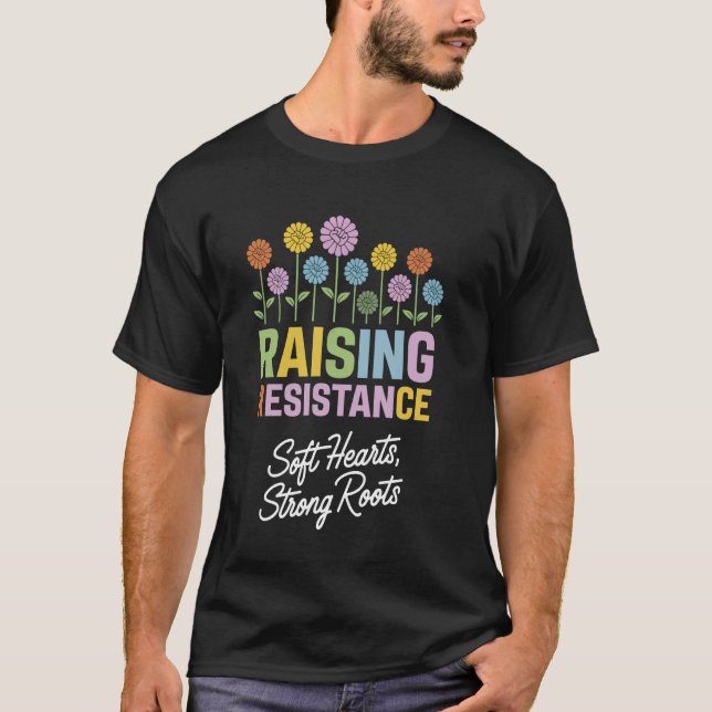 Camiseta Flores em Flor com Espírito de Resistência (Frente)