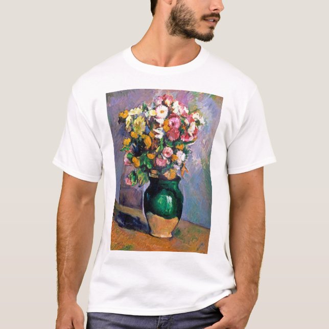 Camiseta Flores em Vaso, Cezanne (Frente)