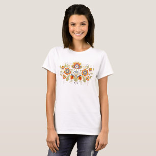 Camiseta Flores Eslavas Simples