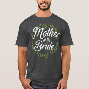 Camiseta Flores Feliz Casado Dia Do Casamento Mãe Do Noivo