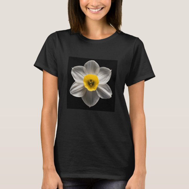 Camiseta Flores | Flor Branca De Daffodilo (Frente)