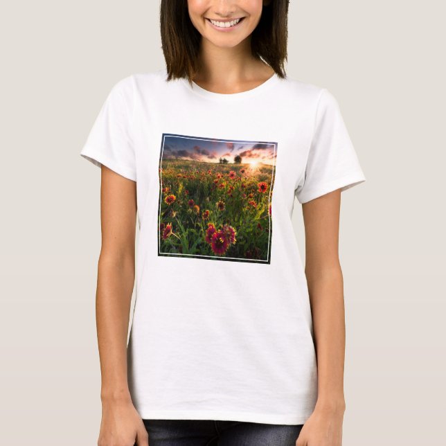 Camiseta Flores | Flor selvagem no interior da Índia (Frente)
