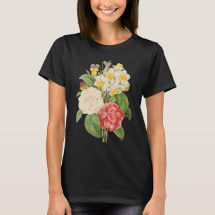 Camiseta Flores Florais Antigas Camélia Narciso por Redoute
