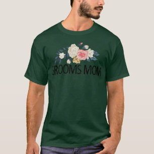 Camiseta Flores Florais Aquarela Mãe do Noivo Engraçado
