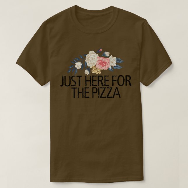 Camiseta Flores Florais Com Amor Engraçado Aqui Para P (Frente do Design)