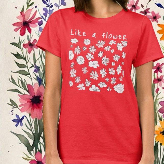 Camiseta Flores florais personalizadas, inspiração (Criador carregado)