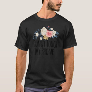 Camiseta Flores Florais Rosquinha Toque no Meu Telefone Flo