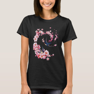 Camiseta Flores Floristas Rosas Aves Hummingbird