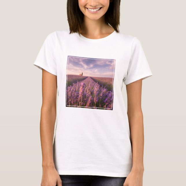 Camiseta Flores | França Lavanda do Sul (Frente)