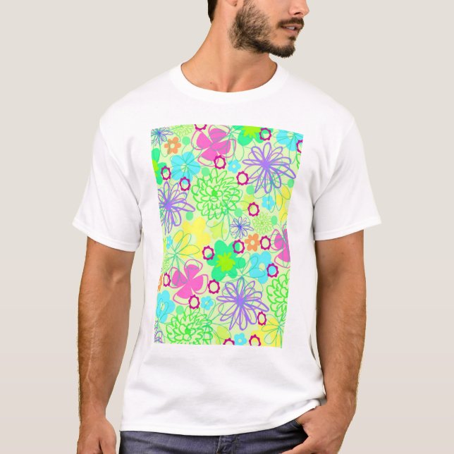 Camiseta Flores gráficas (Frente)