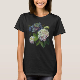 Camiseta Flores Hydrangea do Mês de Nascimento