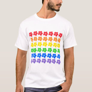 Camiseta Flores LGBT Arco-Íris Orgulho gay design