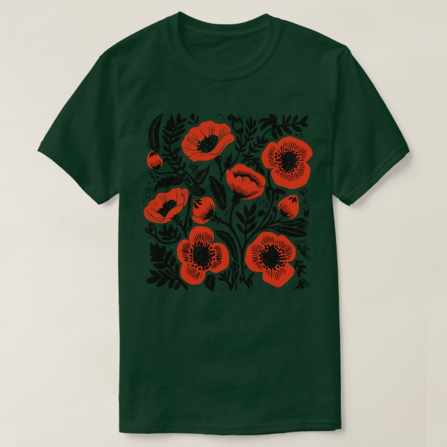 Camiseta Flores Lino Cut 6 (Frente do Design)
