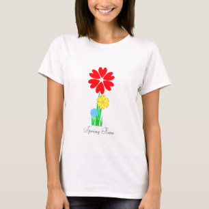 Camiseta Flores Modernas da primavera