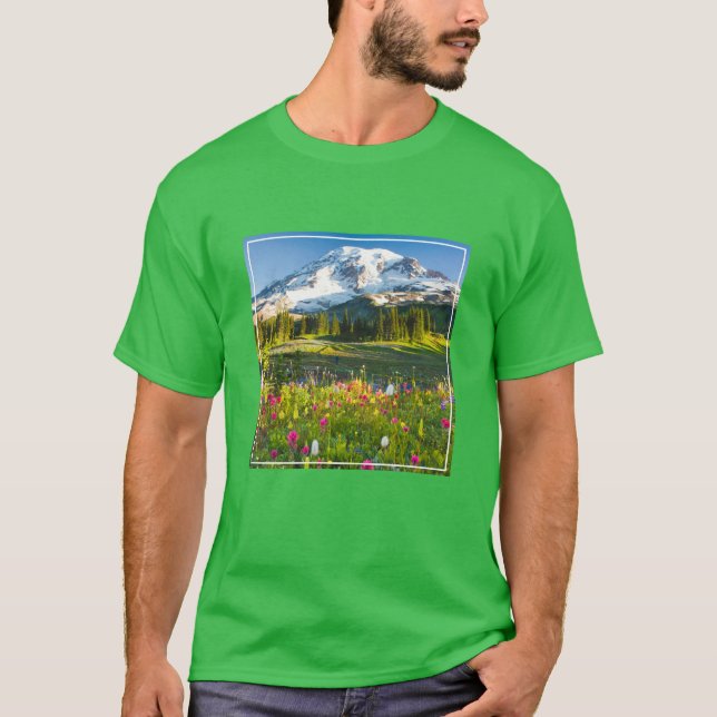 Camiseta Flores | Mt. Rainier Wildflower (Frente)