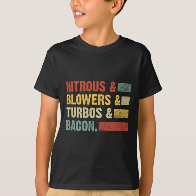 Camiseta Flores Nitrosas Turbos Bycon Comida Carne de Churr (Frente)