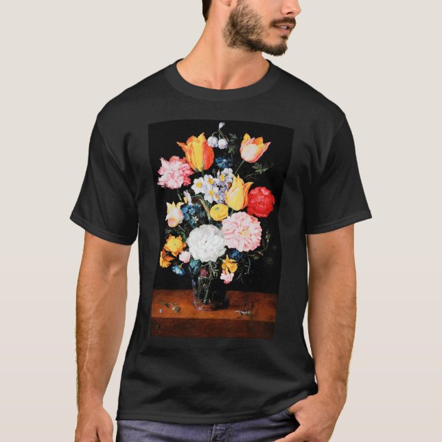 Camiseta Flores no Vaso, Jan Brueghel, o mais jovem (Frente)
