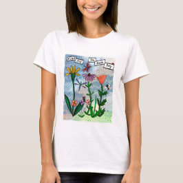 Camiseta Flores - Notas Musicais e Trabalho de arte de Aleg