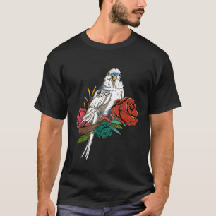 Camiseta Flores Orçamentárias - Pássaro Budgerigar da Natur