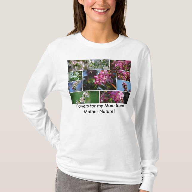 Camiseta Flores para a minha mãe da Mãe Natureza! Moletom (Frente)