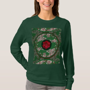Camiseta Flores para o Natal