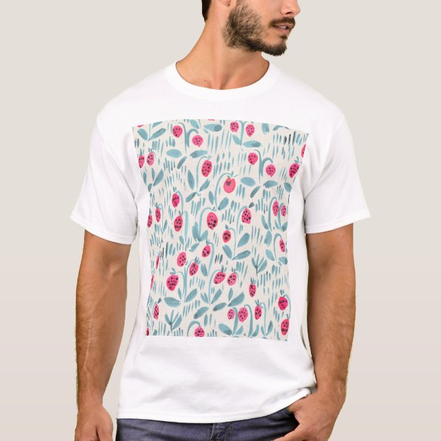 Camiseta Flores Pequenas: Sem Costura (Frente)